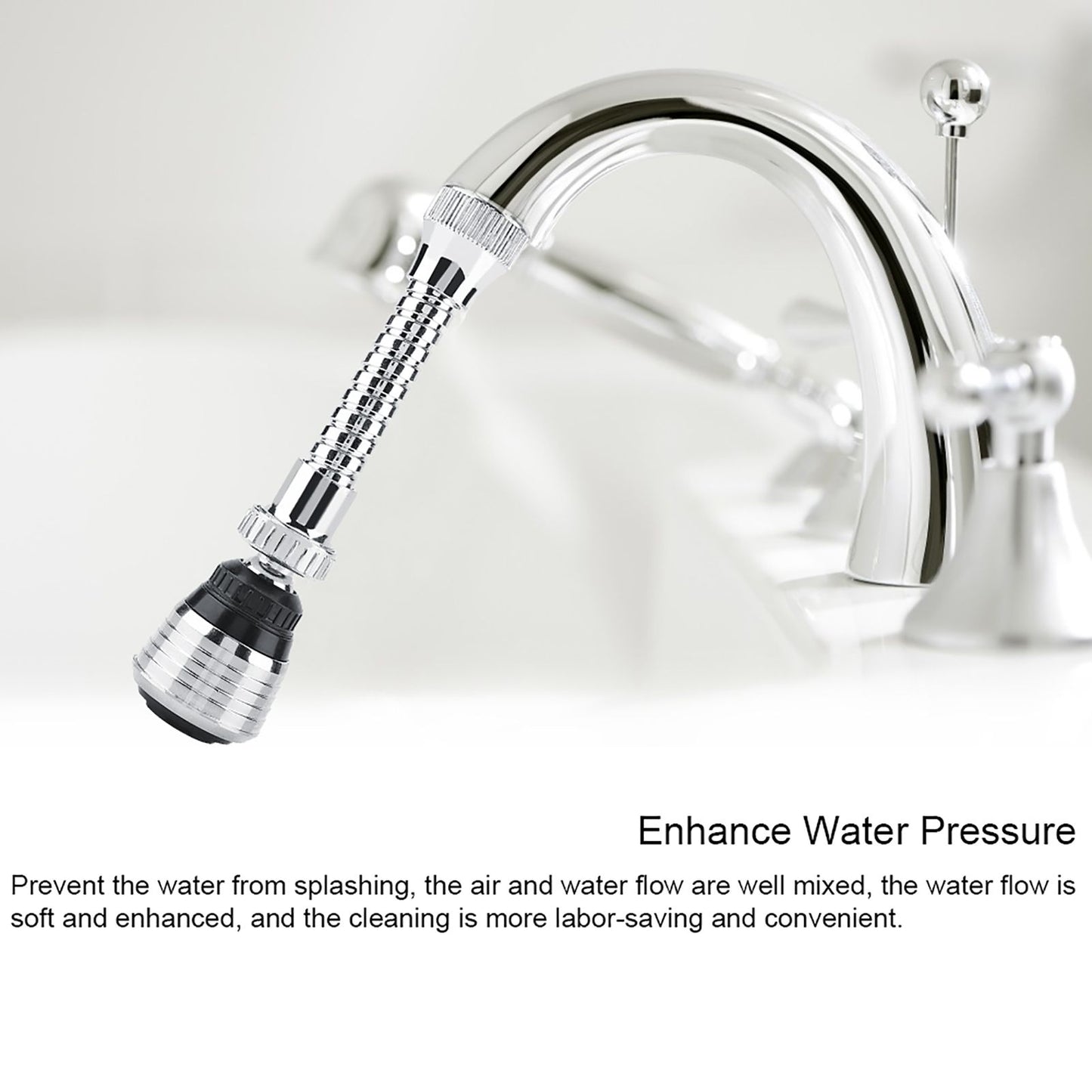 Flexible Faucet Bubbler Turbo Flex Sink Sprayer Jet Water Saving Device Water Economizer