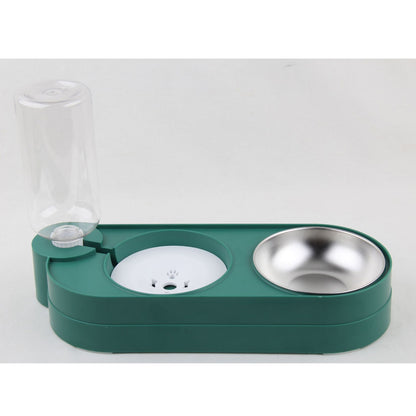 Cat Water Fountain Claw Cheep Automatic Feeder Gypsum White