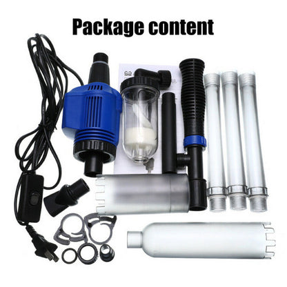 Aquarium cleaner 20W 1000L/H &15W/ 66LED RGBW aluminum shell bracket light 40CM/28-button control