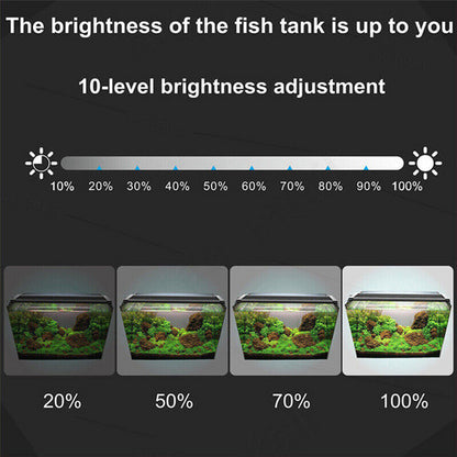 Aquarium cleaner 20W 1000L/H &15W/ 66LED RGBW aluminum shell bracket light 40CM/28-button control