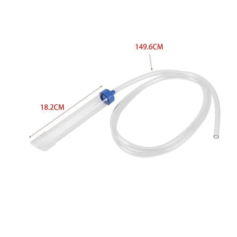 Aquarium Gravel Cleaner Siphon Hose Manual Water Changer for Small Fish Tanks