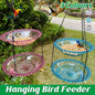 Outdoor Hanging Bird Feeder Bath Garden Patio Decoration for Attracting Birds - Purple
