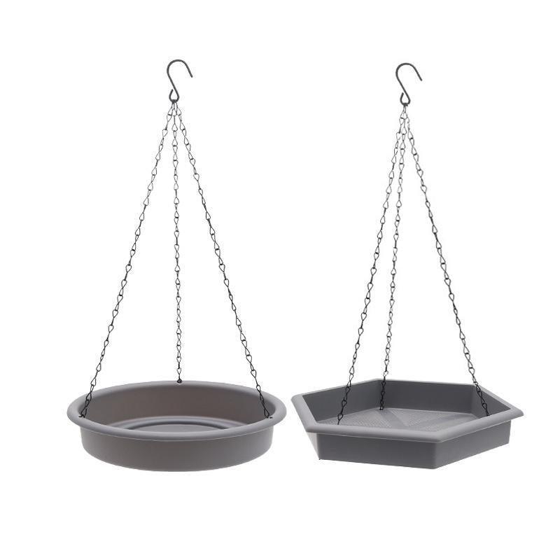 Outdoor Garden Hanging Bird Feeder Garden Automatic Hummingbird Water Feeder - Grey
