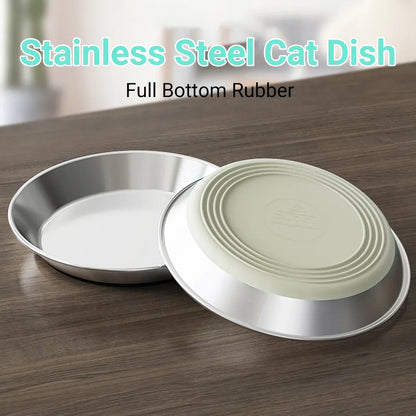 AntiSlip Cat Bowl Pet Food Basin Cat and Dog Feeding Bowl Universal Pet Dish - M