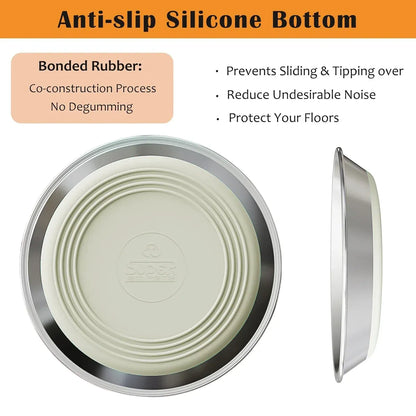 AntiSlip Cat Bowl Pet Food Basin Cat and Dog Feeding Bowl Universal Pet Dish - M