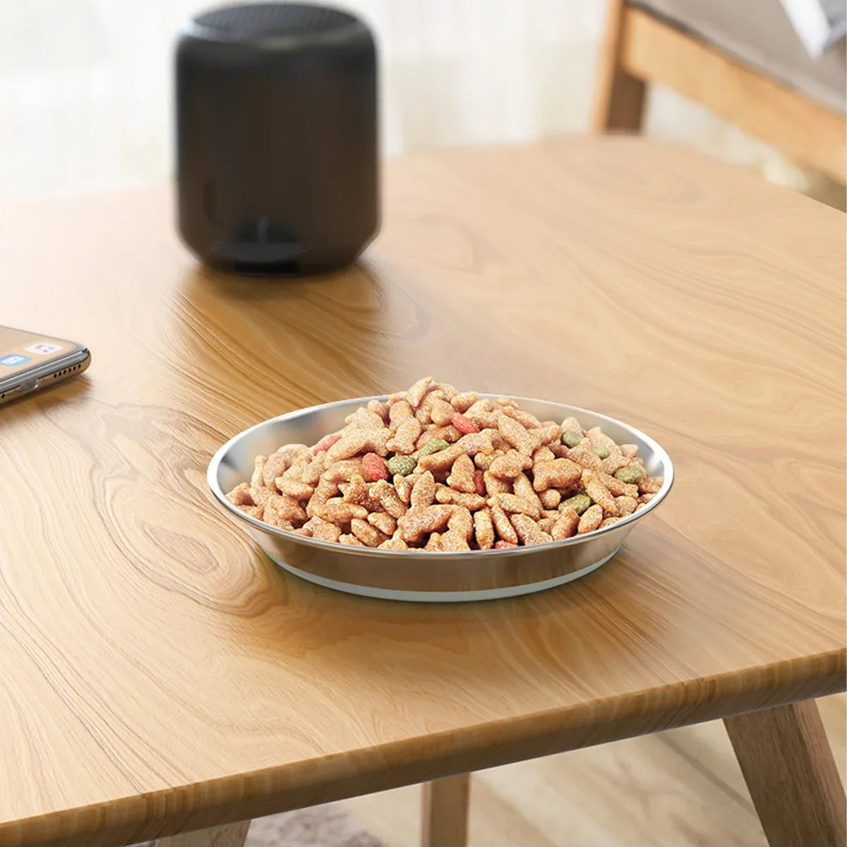 AntiSlip Cat Bowl Pet Food Basin Cat and Dog Feeding Bowl Universal Pet Dish - S