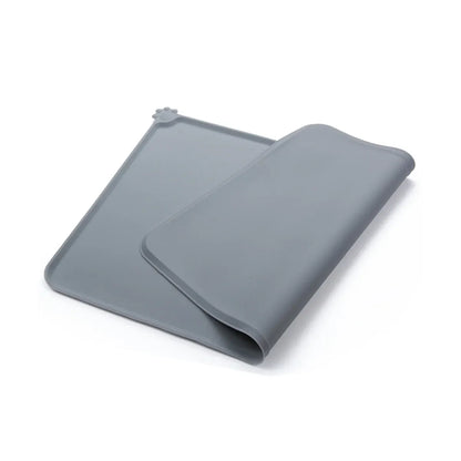 Silicone Pet Mat Spill-Proof Easy to Clean Mat for Pets Dog Food Placemat - 55x38cm