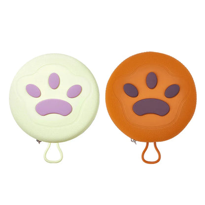 Pet Travel Feeding Bowl Set Portable Foldable Dog Cat Food Water Dish Outdoor - Brown