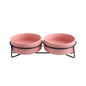 Ceramic Pet Bowl Cat Food Bowl Dog Bowl Drinking Bowl Pet Water Food Dish - Pink