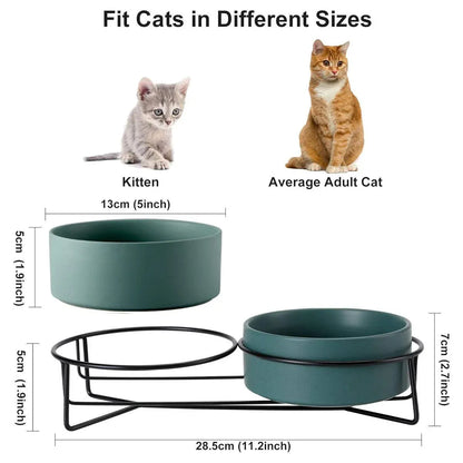 Ceramic Pet Bowl Cat Food Bowl Dog Bowl Drinking Bowl Pet Water Food Dish - Pink