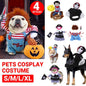 Halloween Dog Costume Pet Accessories Funny Dress Up for Small Medium Dogs - New Pirate-M