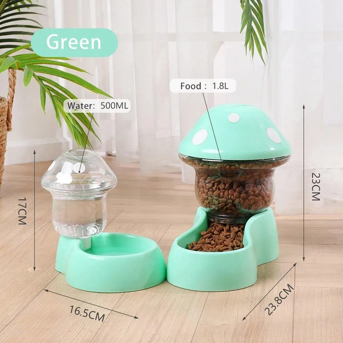 Cat Bowl Pet Feeding Bowl Double Dog Food Water Bowl for Cats and Dogs Feeding - Blue