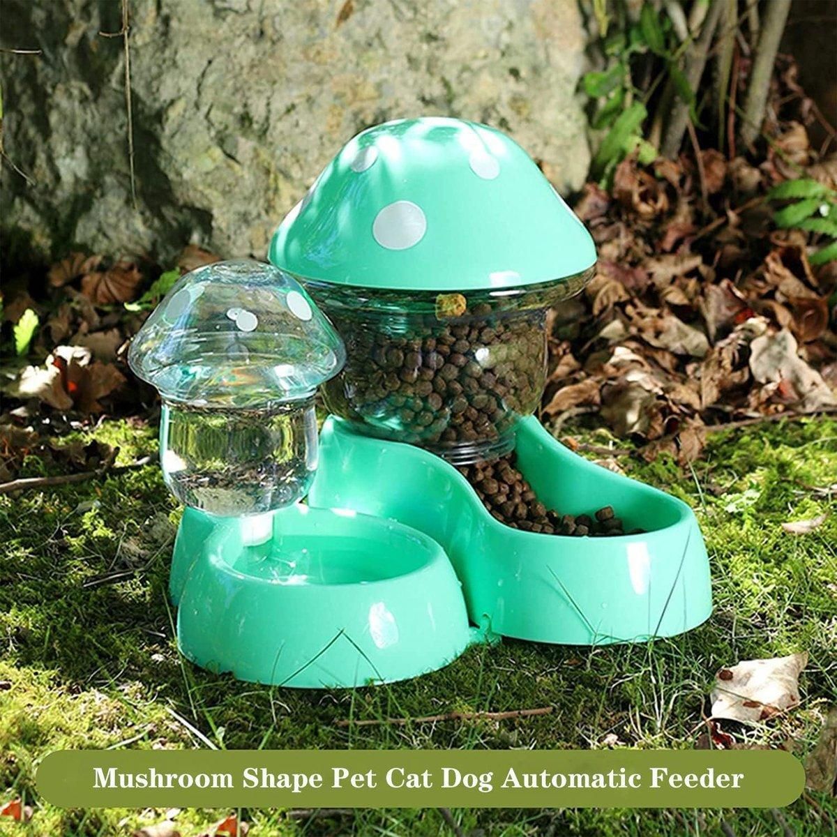 Cat Bowl Pet Feeding Bowl Double Dog Food Water Bowl for Cats and Dogs Feeding - Blue