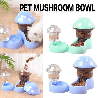 Cat Bowl Pet Feeding Bowl Double Dog Food Water Bowl for Cats and Dogs Feeding - Blue
