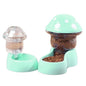 Cat Bowl Pet Feeding Bowl Double Dog Food Water Bowl for Cats and Dogs Feeding - Green