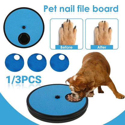 Rotating Pet Slow Feeder Toy Nail Sharpening Scraper for Cats and Dogs Supplies - Sandpaper*3