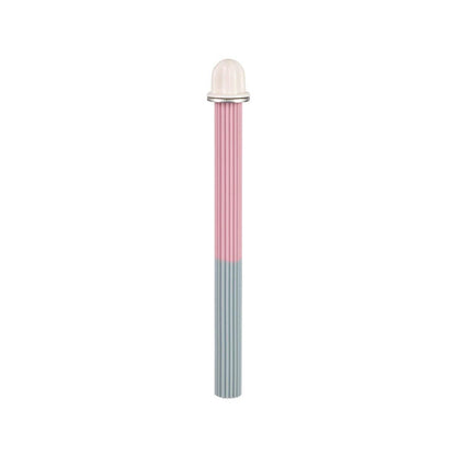 Non-Slip Silicone Parrot Perch Stand Stick Grinding Claw Bird Cage Accessories - Pink Grey