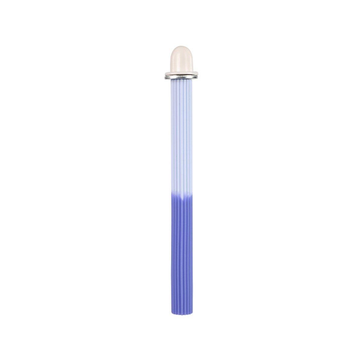 Non-Slip Silicone Parrot Perch Stand Stick Grinding Claw Bird Cage Accessories - White Blue