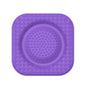 L Purple 2-Pack Premium Silicone Pet Lick Mat - Slow Feeder for Dogs and Cats with Powerful Suction Base - Anxiety Relief and Boredom Buster for Grooming and Bathing
