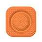 S Orange 2-Pack Premium Silicone Pet Lick Mat - Slow Feeder for Dogs and Cats with Powerful Suction Base - Anxiety Relief and Boredom Buster for Grooming and Bathing