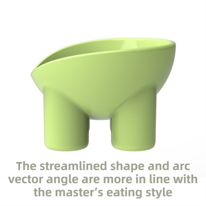 2-Pack Macaron Pink Elevated Pet Bowls with Anti-Tip 4-Leg Base - Ergonomic Tilted Neck Protection Cat Food & Water Bowls