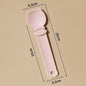 Pink Cat Treat Spoon for Wet Food & Paste - Extra-Long PP Handle, Food-Grade Squeeze Feeder with Anti-Spill Bowl, Easy One-Handed Operation for Cats